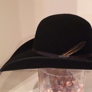 Resistol Open Crown Cowboy Hat W/Bound Brim